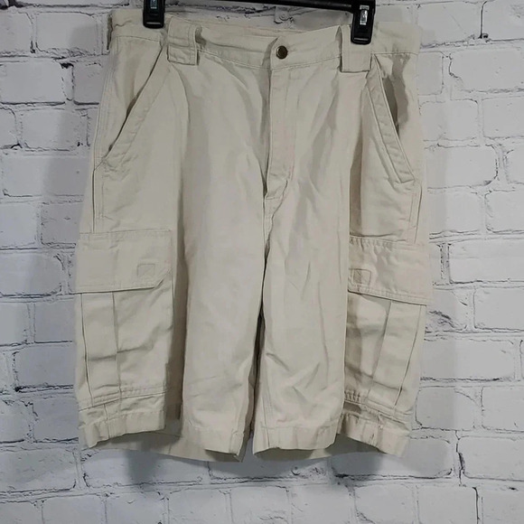Men's Carhartt Force Relaxed Fit Cargo Shorts Sand 10" Inseam Size 35 - Picture 1 of 15